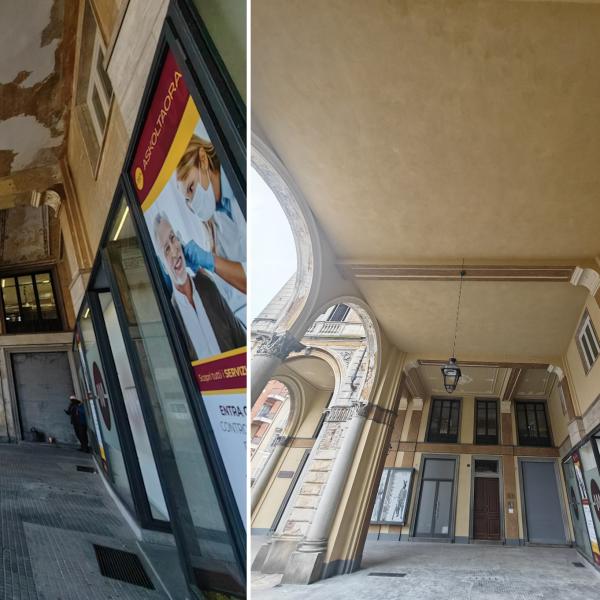 Rifacimento porticato su edificio di pregio